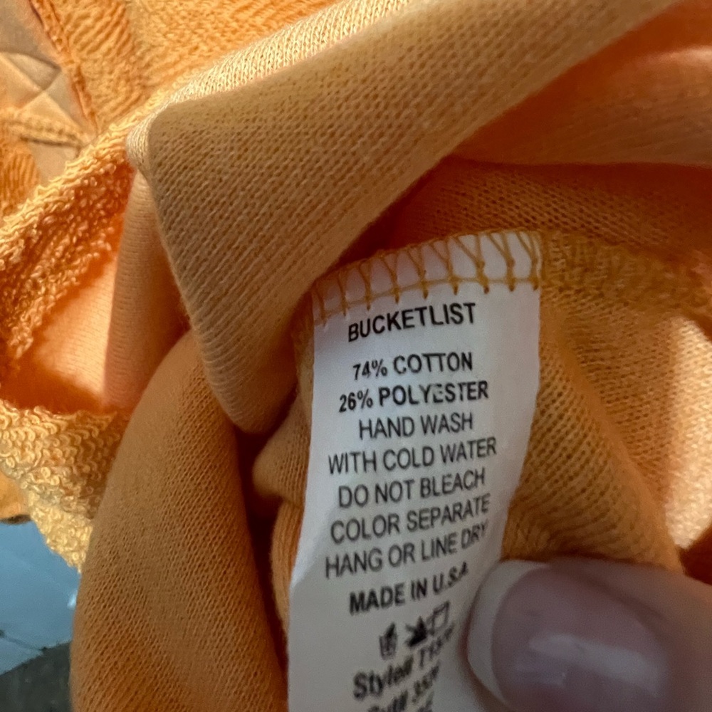 BUCKETLIST Women's Vibrant Orange Sweatshirt - Picture 2 of 4